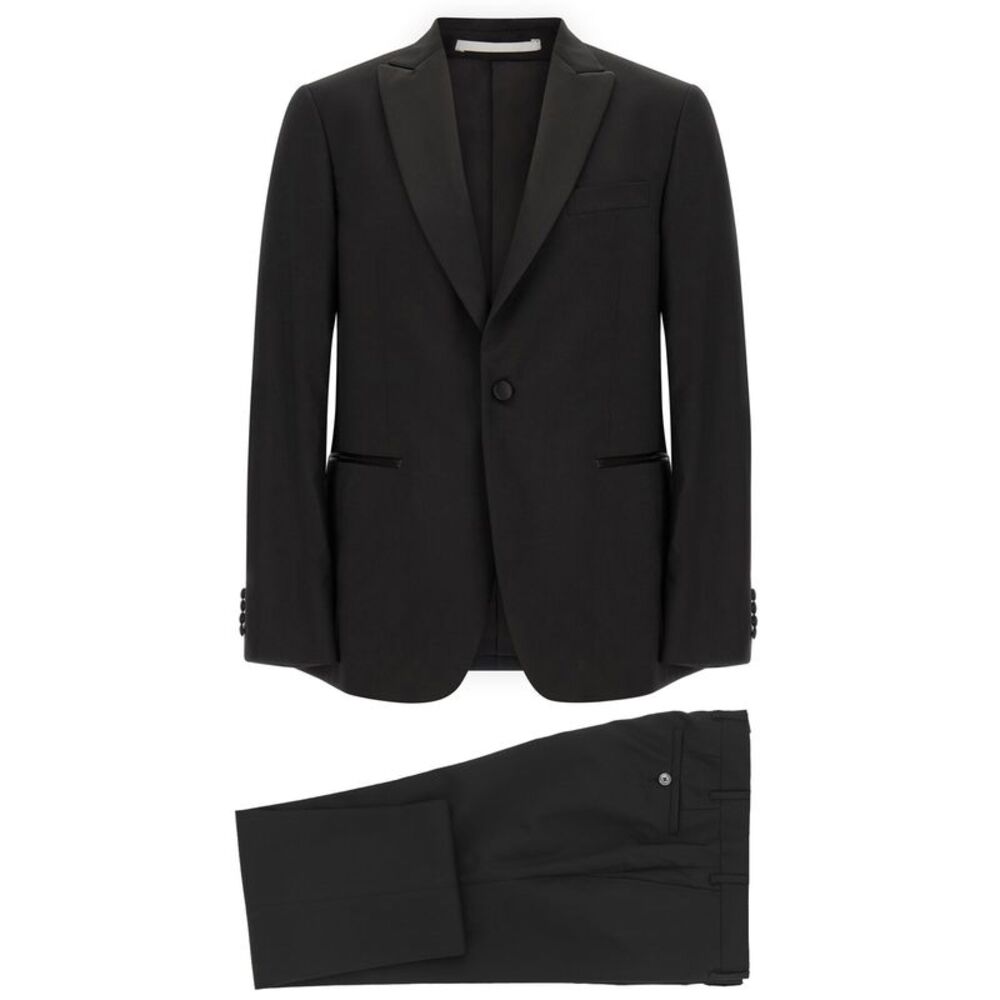 Pal Zileri Men's Wool And Satin Dress